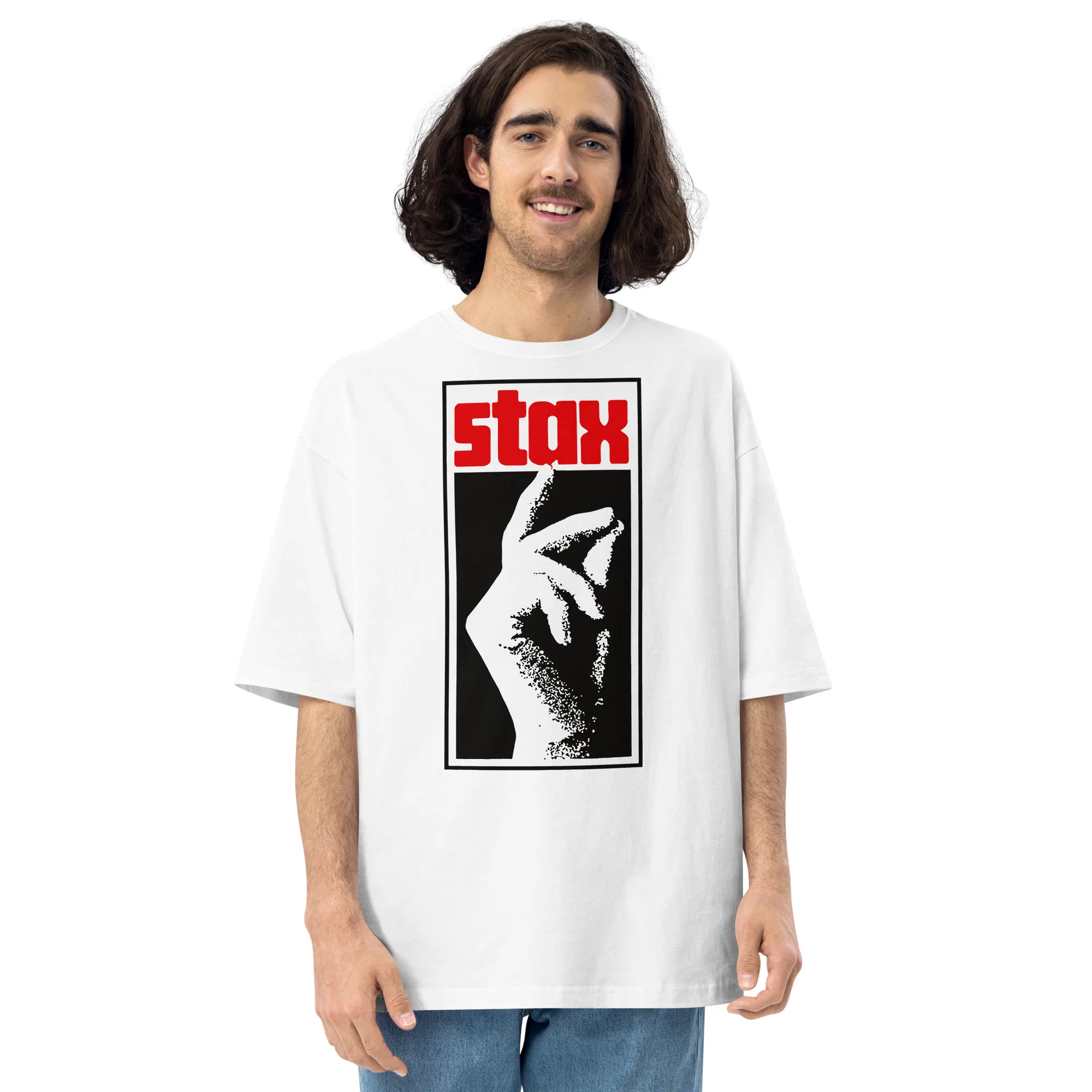 Camiseta oversized unissex Stax Records – 🎵Music Culture